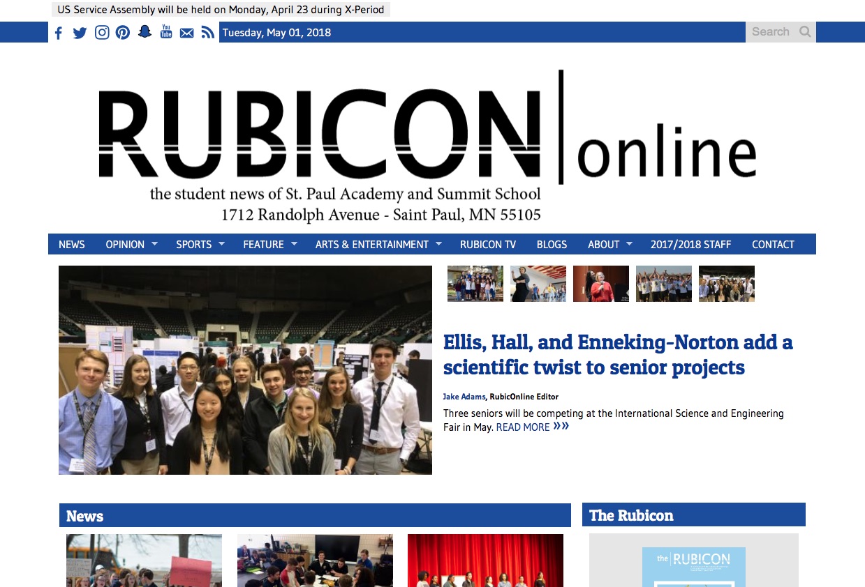 Award Winning High School Newspapers SNO Sites